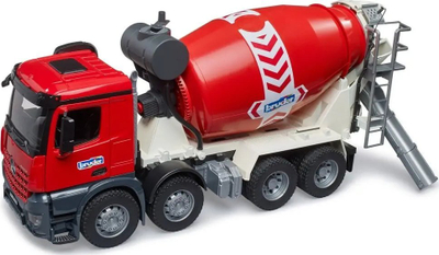 Kamion betoni lodër Bruder Mercedes-Benz Arocs 03655, shkallë 1/16, bojë blu