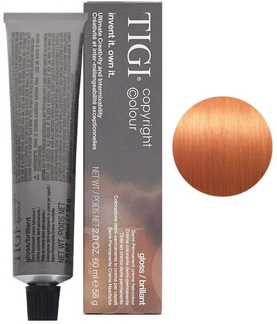 Bojë flokësh TIGI Color Gloss 7/44, gjysmë-permanente, bjonde mes bakër intensive, 60 ml