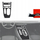 Folie interieri GRIZZ 2in1 Carbon Glossy për Audi A6 C9 2025-2026, panel qendror, efekt karboni, e zezë