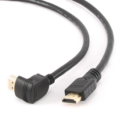 Kabllo Gembird CABLEXPERT HDMI - HDMI 1.4, 1.8m, e lakuar 90°, e  zezë