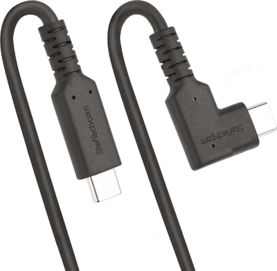 Kabllo StarTech USB C 2m, kënd i djathtë, 5 Gbps, 100W PD, i zi