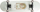 Skateboard RAM Ligat Bright, 31", rrota PU 90A, i bardhë