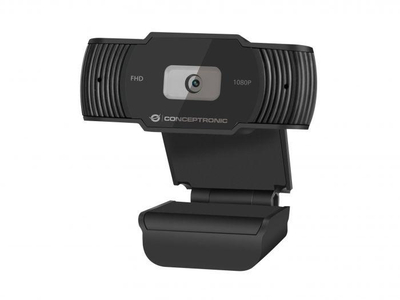 Kamerë web Conceptronic AMDIS04B, Full HD 1080p, mikrofon me reduktim zhurme, e zezë