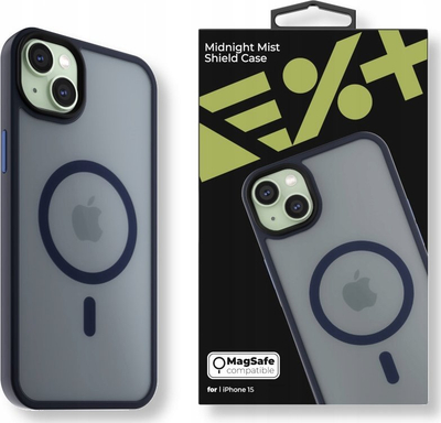 Maskë telefoni Next One Mist Shield MagSafe, për iPhone 15, midnight blue
