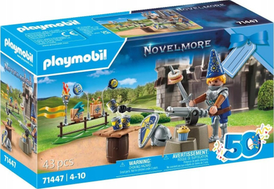 Set lodrash Playmobil Novelmore Knights Birthday, figurina princ Arwynn, aksesorë feste, shumëngjyrësh