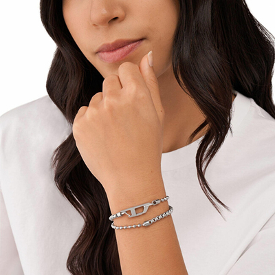 Byzylyk unisex Diesel Timeless DX1473040, i argjendtë