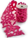 Shirit dekorativ Openwork Felt Tape, me flutra dhe lule, 10cm x 2m, rozë