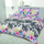 Set shtrati Multitex Flannel, 140x200 cm, pambuk, shumëngjyrësh me motive tropikale