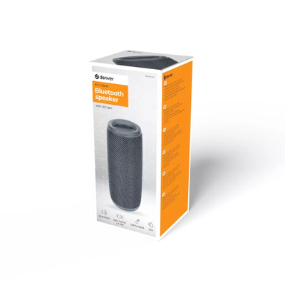Altoparlant Bluetooth Denver BTV-150GR, 10W, IPX4, gri