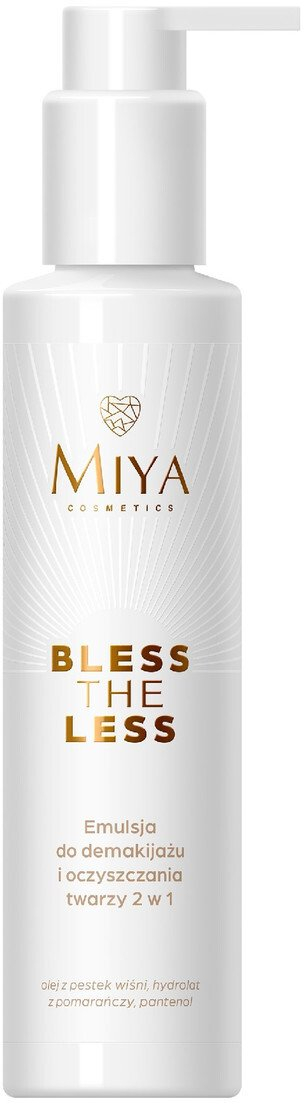 Emulsion pastrues Miya Bless the Less 2në1, për heqjen e grimit, 150 ml