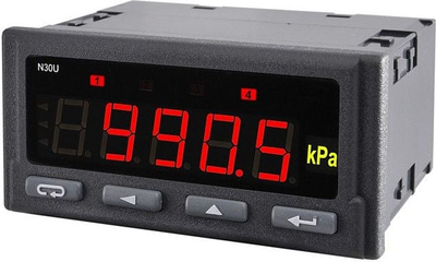 Matës dixhital paneli Lumel N30U 100000P0, 96 x 48mm, 2 dalje rele, i zi