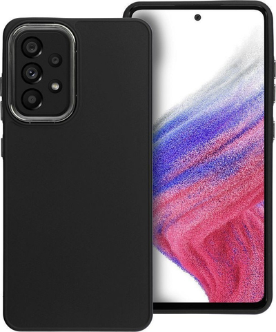 Mbështjellës telefoni Samsung A52 4G 5G, matte, me kornizë, i zi