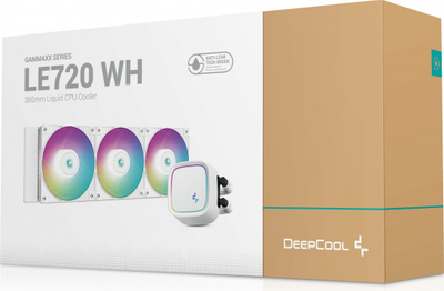 Ftohës për procesor Deepcool LE720 WH, me ujë, ARGB i bardhë