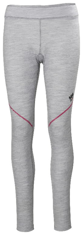 Pantallona termike Helly Hansen HH Lifa Merino Pant, për goca, lesh merino, gri