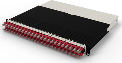 Sistem menaxhimi kabllosh PATCHBOX One, 8U, UTP Cat.6a, i kuq