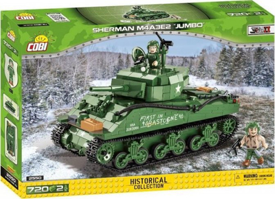 Kocka Cobi Historical Collection Sherman M4A3E2, 720 pjesë