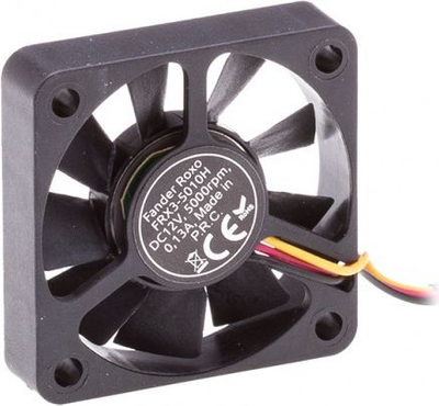 Вентилатор куќиште Фандер Роксо 5010H FRX3-5010H, 50 мм, 12 V, црн