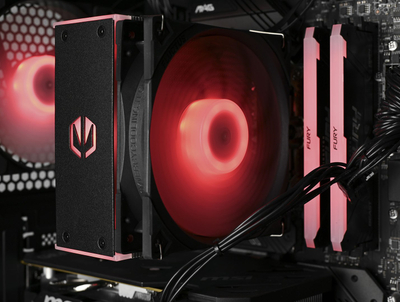 PC за гејминг ACTINA Ryzen 7 7700, Radeon RX 7700 XT, црвен LED