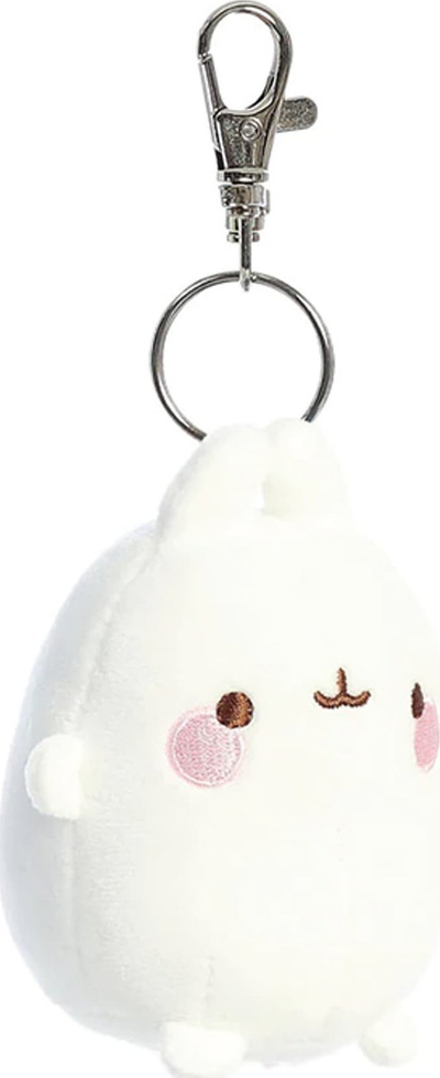 Varëse çelsash Molang Key Clip, 4", pelush, e bardhë
