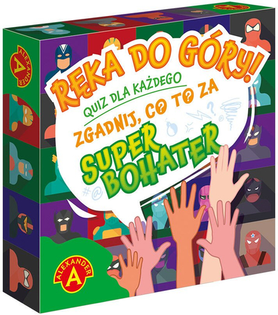 Loja shoqërore Alexander Hands up Guess which Superhero it is, 2 deri 4 lojtarë, 8 vjeç+, shumëngjyrëshe