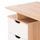 Tavolinë pune Colt Desk and Drawers, 120x53x75cm, 3 sirtarë, druri natyral e bardhë