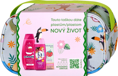 Set për trup Fa Underwater Fantasy, xhel dushi dhe shampo 250 ml + shampo dhe balsam për flokë 400 ml + pastë për dhëmbë të qumështit 50 ml