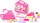 Set lodrash bukurie Polesie Little Princess 94728, 17 pjesë, valixhe plastike, rozë