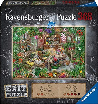 Puzzle Ravensburger: Exit in the Greenhouse, 368 elemente, +12 vjeç