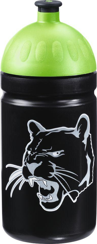  Shishe uji për fëmijë Step by Step Wild Cat, 500 ml, e zezë 
