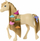 Set lodrash Barbie Horse & Accessories HXJ36, kalë me krifë të gjatë, aksesorë për rregullim flokësh, shumëngjyrëshe