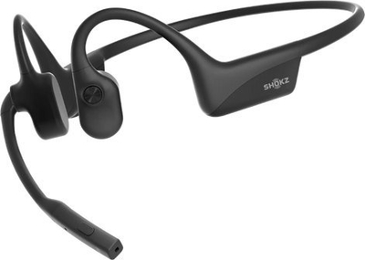 Kufje Bluetooth Shokz OpenComm2 Industrial, me mikrofon, open ear, të zeza
