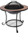 Vatër zjarri ProGarden Mosaic Fire Bowl, metal, me mozaik Terra, e zezë