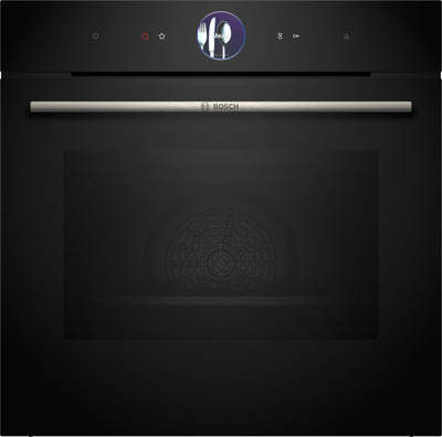 Furrë me avull Bosch Series 8 HSG7361B1, e integrume, me ekran touch, e zezë