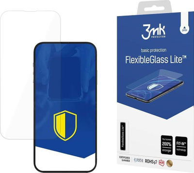 Mbrojtës ekrani 3MK FlexibleGlass Lite për iPhone 14 Pro Max, xham hibrid, transparent