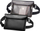 Çantë beli kundra ujit Spigen Universal Waterproof Waist Bag, IPX8, set me 2 copë, e zezë