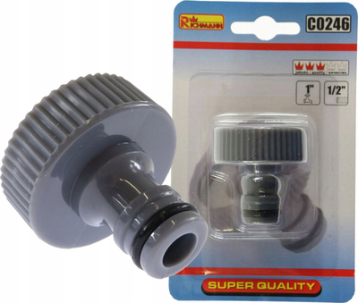 Lidhës rubineti Richmann C0246, 1\", për çorape 1/2\", gri