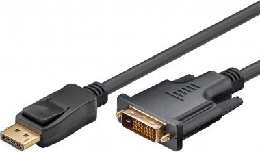 Кабел адаптер Goobay DisplayPort во DVI D 1.2, 1 m, црн