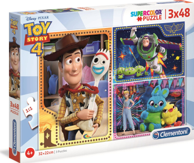 Puzzle Clementoni Toy story 4 25242 p6, 3 copë, 48 pjesë, shumëngjyrësh
