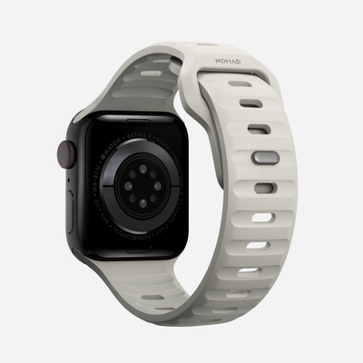 Rrip sportiv për Apple Watch, 41mm 42mm, gome FKM, ngjyra Stone