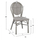Karrige alumini stil bambuje, textilene, 45×57×88 cm (HM5109), gri
