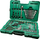 Set veglash SATA, 124 copa, çelësa basen 1/4" 3/8" 1/2", në kuti plastike jeshile
