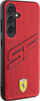 Mbështjellës telefoni Ferrari FEHCS24MPINR, për Samsung Galaxy S24 Plus, hardcase lëkurë eko, i kuq