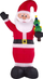 Dekor fryrëse Krishtlindjesh IVALO Santa Claus 225cm, me LED, e kuqe