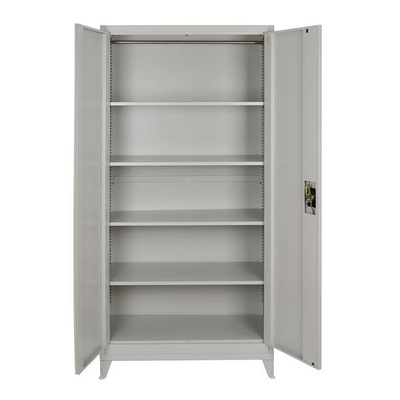 Dollap  metalik 90×45×190,5 cm me 4 rafte & këmbë (HM10322)
