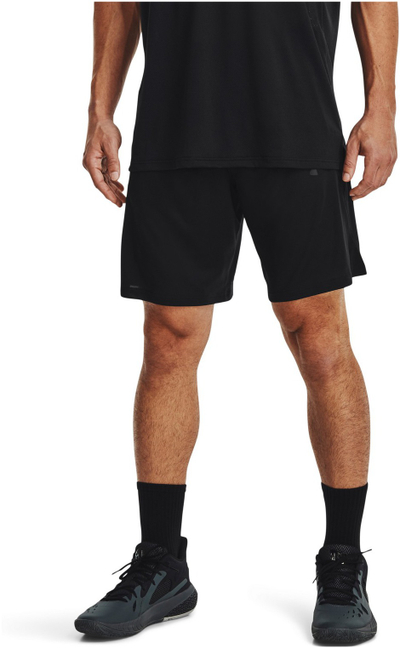 Shorce basketbolli Under Armour Baseline Mesh, tharje e shpejtë, i zi