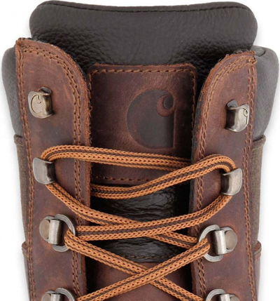 Çizme pune Carhartt High Work, lëkurë rezistente ndaj ujit, taban Vibram, kafe të errëta