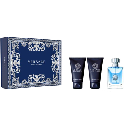 Set Versace Pour Homm: EDT 50 ml + xhel dushi 50 ml + balsam pas rroje 50 ml