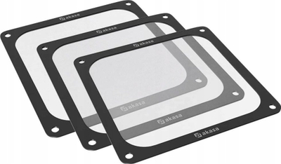 Filtër magnetik ventilatori PC Akasa, 140mm, i zi