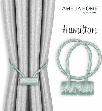 Kapsë perde Amelia Home Hamilton, me magnet, set 2 copë, mint