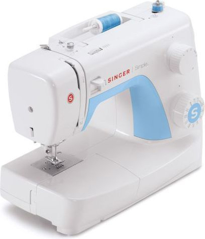 Makine qepëse SINGER 3221, 21 lloje qepjesh, free arm, blu me të bardhë